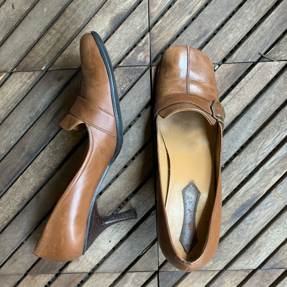 Brown High Heel Loafer